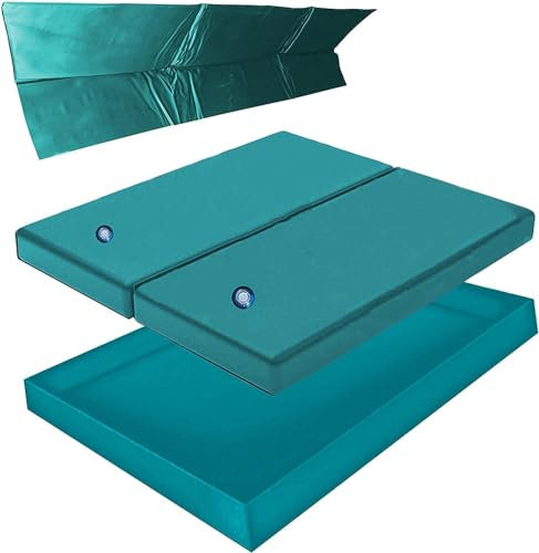 Hardside Wasserbetten Wasserkern Wasserbettmatratze Wasserbett Matratze DUAL Duo + Sicherheitswanne Auslaufwanne Wanne Standup Liner + Thermo Trennwand Thermotrennwand (180 x 200 cm F2 + F0)