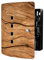 banjado Design Schlüsselkasten aus Edelstahl für 10 Schlüssel/Schlüsselschrank zur Schlüssel Aufbewahrung 24 x 21,5 x 7cm groß mit praktischem Magnetverschluss/Motiv Trockenes Holz