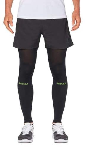 2XU UA4425b Calentadores De Piernas, Hombre, Negro, L
