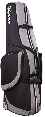Ram FX Golf Travel Cover Deluxe Padded Wheeled Flight Bag Black/Heather
