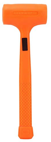 Martillo de golpe muerto, Martillo con PVC, Martillo de goma, Martillo de cara blanda Instalación de martillo para petroquímica, mina de carbón y otras ocasiones(1LB)