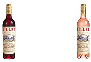 Lillet Rosé Wine-Based Aperitif, 75 cl (Pack of 1) & Rouge Wine-Based Aperitif, 75 cl