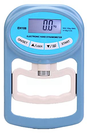 Iegefirm DynamomèTre à Main Grip Fitness Poignet DynamomèTre à Main Grip Meter Mesure éLectronique 265 LB Force de la Main