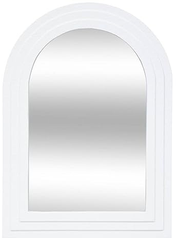 Atmosphera - Spiegel Emily Holz - weiß - H.55 cm - Weiß