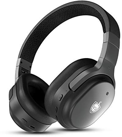 YOTMS Bluetooth Headphones, Over Ear Noise Cancelling Wireless Foldable Headphones with ANC Built-in Mic, Deep Bass for Travel,Office,Home