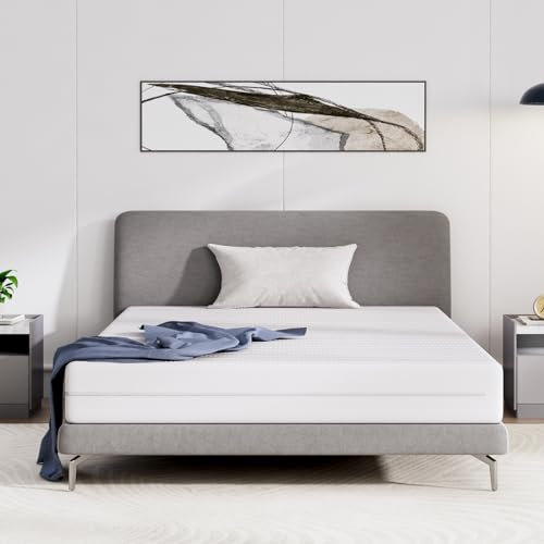 Avenco Matelas 140x190, Hauteur 14 cm, Matelas en Mousse en Fibre de Bambou, 7 Zones de Confort, Deux Faces Utilisable, Degré de Dureté H3 et H4, Matelas avec Housse Amovible, Certifié Oeko-Tex