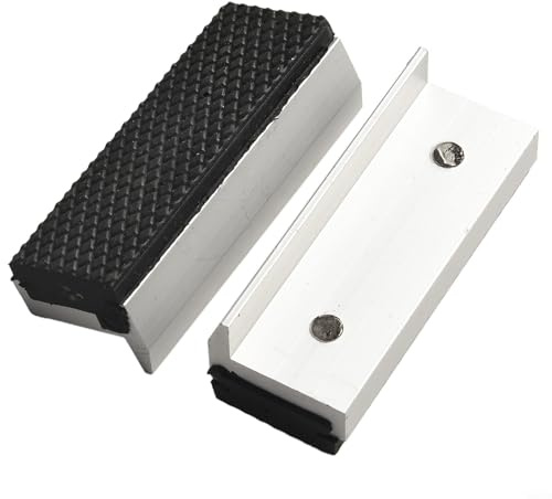 Mâchoires d'étau souples et solides pour tout étau en métal - Maintient solidement les pièces rondes et hexagonales - Design en forme de V - Protection multi-usage (12,7 cm)