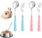 4-Piece Set Pet Spoon and Pet Food Fork, Dog Food Fork, Dog Fork, Dog Food Spoon, Pet Food Spoon Cat Food Scoop Cat Claw Spoon Stainless Steel for Feeding Wet Food Scoops for Food Pet Food Scoop