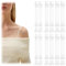 6 Paar BH Träger Transparent, 1cm/1.2cm/1.5cm Breite Unsichtbar BH-Träger Ersatzträger, Weiche Transparente Ersatz BH Schultergurte, Unsichtbare Klare BH Träger für Frauen