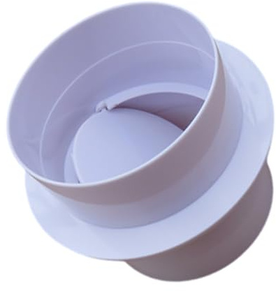 Highly Strength PVC Air Vent Check Valves Ventilation Pipe Round Check Valves Inline Backdrafts Damper Enduring Backflow Preventer