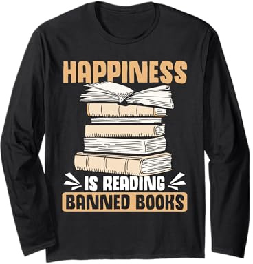 Un Amateur de Livres bannis lisant Un Livre Banni Puzzle Reader Manche Longue