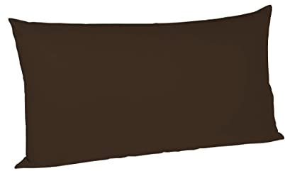 Fleuresse Colours Kissenbezug, Mako Satin, braun, 40 x 80 cm