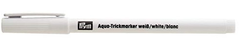 Prym 611824 Prym AQUA-Trickmarker weiß - Markierstift für dunkle Stoffe, wasserlöslich