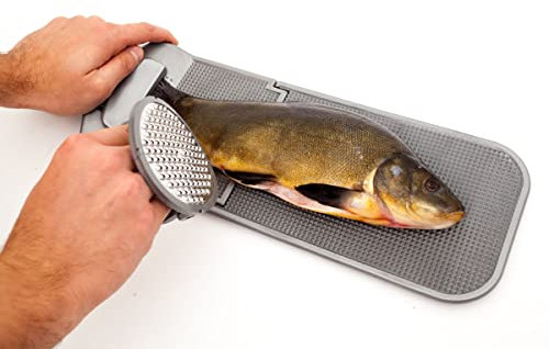 ANPLAST Faltbares Filetierbrett mit Edelstahl Fisch-Entschupper