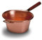 Lar Paiolo in Rame Marca Manico Singolo in Legno D. 24 Cm Pentola Polenta