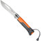 Opinel-Messer 1577 Nr. 8 Outdoor, Stahl Sandvik 12C27, rostfrei, Teilsägezahnung, Griff orange, Signalpfeife, Schäkellöser