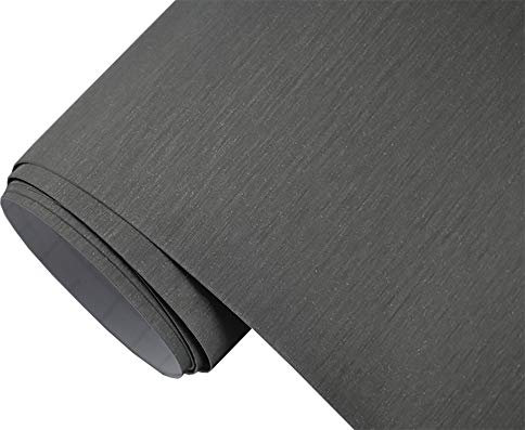 Neoxxim 9 €/m2 Premium – bilfolie – borstad aluminium titan 300 x 150 cm – bubbelfri lackfolie stretchig möbelfolie