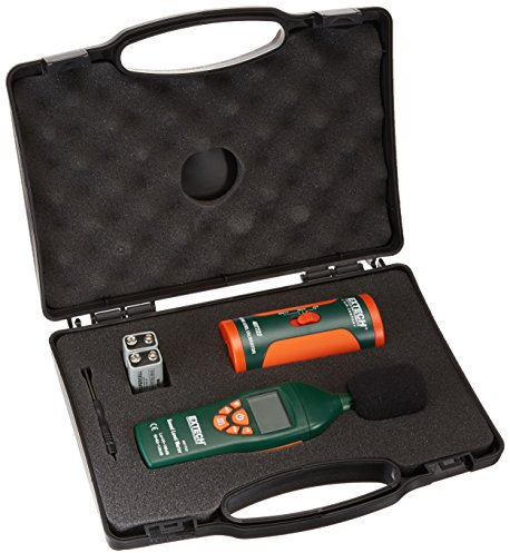 Extech Digitales Schallpegelmessgerät Set mit Hoch/Tief Messbereich, 1 Stück, 407732-KIT