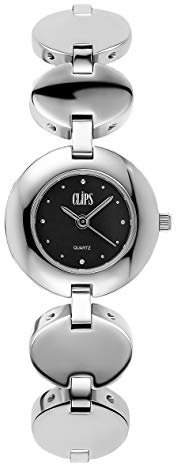 Clips Damen Analog Uhr mit Metall Armband