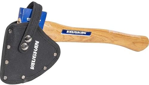 VAUGHAN Hand Camp Axe, Made in The USA, with Sheath, Hickory Handle, VN33224