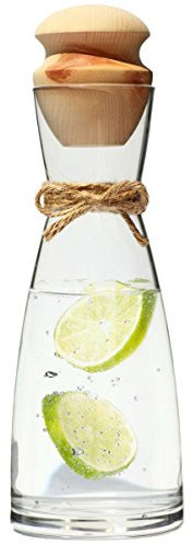 Dekobox Original Zillertaler Wasserkaraffe 1L Ypsilon inkl. Zirben Zapfen - Zirbenwasser