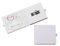 Elegantdisk - Custodia 1 DVD e 1 chiavetta USB, per matrimonio, finta pelle, colore: bianco