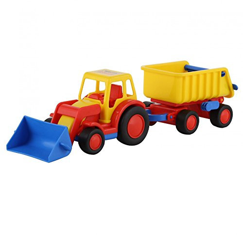 Wader Basics Traktor mit Frontschaufel und Kippanhänger