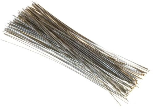 Ketteldraht 0,5 x 60mm 100 Stück Chrom V2A - Draht - Bastelbedarf - Schmuckherstellung - Kristall Behang