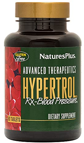 NaturesPlus Hypertrol Rx-Blood Pressure- 60 Tablets - Magnesium & Chromium Supplement with Botanical Herbs - Gluten Free - 30 Servings