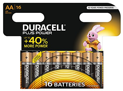 Duracell - Pile Alcaline Plus Power - AA - 16 Piles