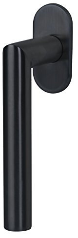 Alpertec Fensterbeschlag Ronny II Flat 40 mm Stift Fenstergriffe Fensterolive Fensterbeschläge, 1 Stück, schwarz matt, 32975030