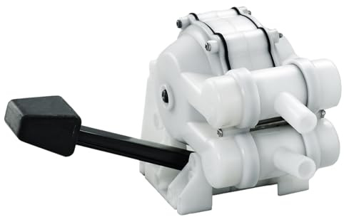 Pactrade Marine Manual Water Pump, Right Foot Operated (4 Gallons/Min) - Self-Priming Hands-Free Boat & RV Water Pump System - Delivers to Camper, Galley, Caravan, Wash Basin, Toilet, Kitchen, & More
