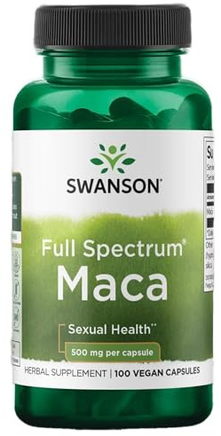 Swanson Maca 500 Milligrams 100 Capsules