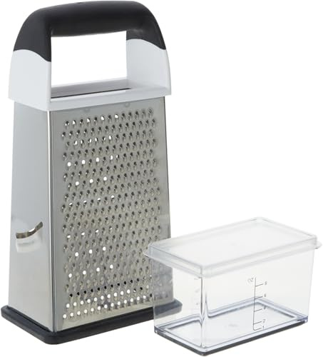 GoodCook Touch 4-sided Box Grater, Stainless Steel Blades with Collection Cup included