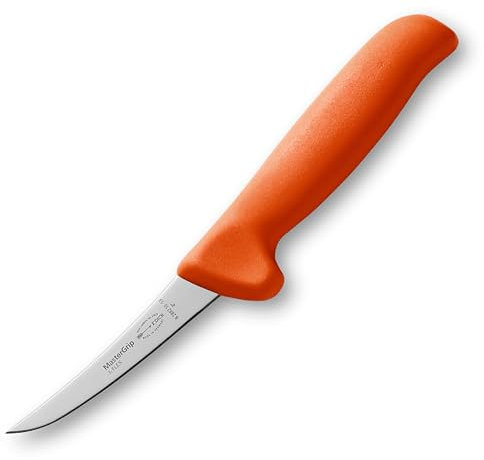 F. Dick Couteau à désosser Semi-Flex, Couteau de Boucher Mastergrip (Couteau avec Lame 10 cm, Acier X55CrMo14, Inoxydable, 56 HRC) 82882101-53 - Orange