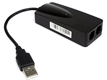 KALEA-INFORMATIQUE 56K Fax Modem to USB Adapter with Two RJ11 Sockets. Chipset CONEXANT