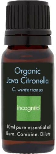 INCOGNITO - Organic Java Citronella Oil - Mosquito Repellent Citronella Oil