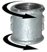 Manchon 15x21, droite droite galva