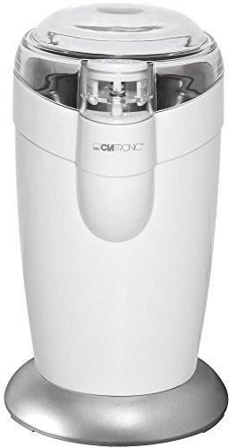 Bomann KSW 446 Molinillo de café eléctrico, 120 W, 40 Grams, Plástico, Blanco y Plata