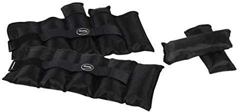 body coach 18305 Gewichtsmanschetten einstellbar, grau/schwarz, 2x2,3kg