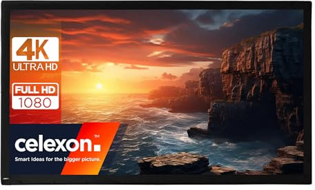 celexon Toile rétroprojection Mobile Expert Plein air 190 | 406x254 cm 16:10 | 4K Full HD | Toile de Remplacement ou Changement pour Écran de Projection sur Cadre Pliable Mobile Expert