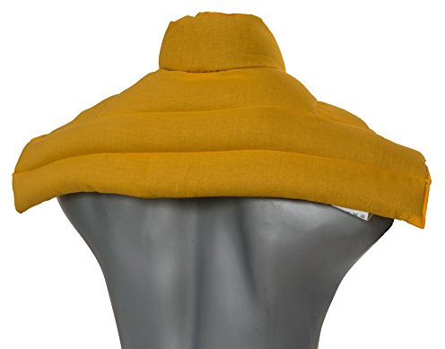 Cojín nuca, espalda superior y hombros con cuello - mango - Saco térmico de semillas - Almohada cervical - Huesos de cerezas -