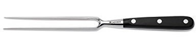 Giesser béquilles Fourchette 15cm Longueur de la lame, manche noir, pièces de votre aide Indispensable quand fachgerechten trancher et servir de viande de tout type