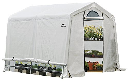 ShelterLogic Foliengewächshaus | Weiß | 240x240x240 cm