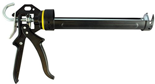 TIMco PROGUN pistol – 310 ml professionell tätningspistol, svart, 310 ml
