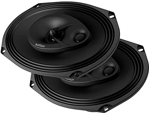 Audison APX 690 – 3-Wege-Koaxiallautsprecher-Paar 6x9, konzentrischer Hochtöner und elliptischer behandelte Papier-Tieftöner, 300W Max für dynamische Wiedergabe
