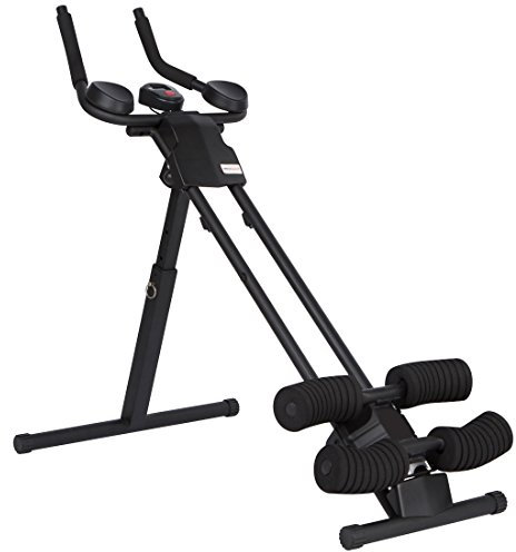 Ultrasport Bauchtrainer Ultra 150 Curved, Fitness Power AB Trainer. Platzsparender Bauchmuskeltrainer für Muskelaufbau, Fitness und als Unterstützung beim Abnehmen, alles in einem Gerät