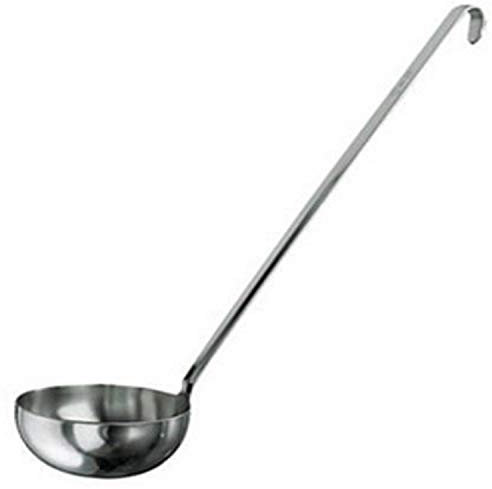 Paderno Mestolo Unipezzo in Acciaio Inox, Argento, 8 cm