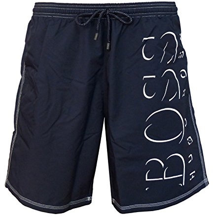 BOSS Hugo Herren Killifish Badeshorts,per Pack Blau (Navy 413),Small