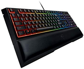 Razer Ornata Chroma - Gaming Tastatur mit Mecha-membranen Hybrid-Schaltern (Ergonomische Handballenablage, voll programmierbar, RGB Chroma) QWERTZ | DE-Layout, Schwarz